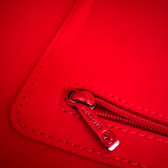 Longchamp Roseau Elegant Burgundy and Red interior Leather Tote Bag - Picture 8 of 8